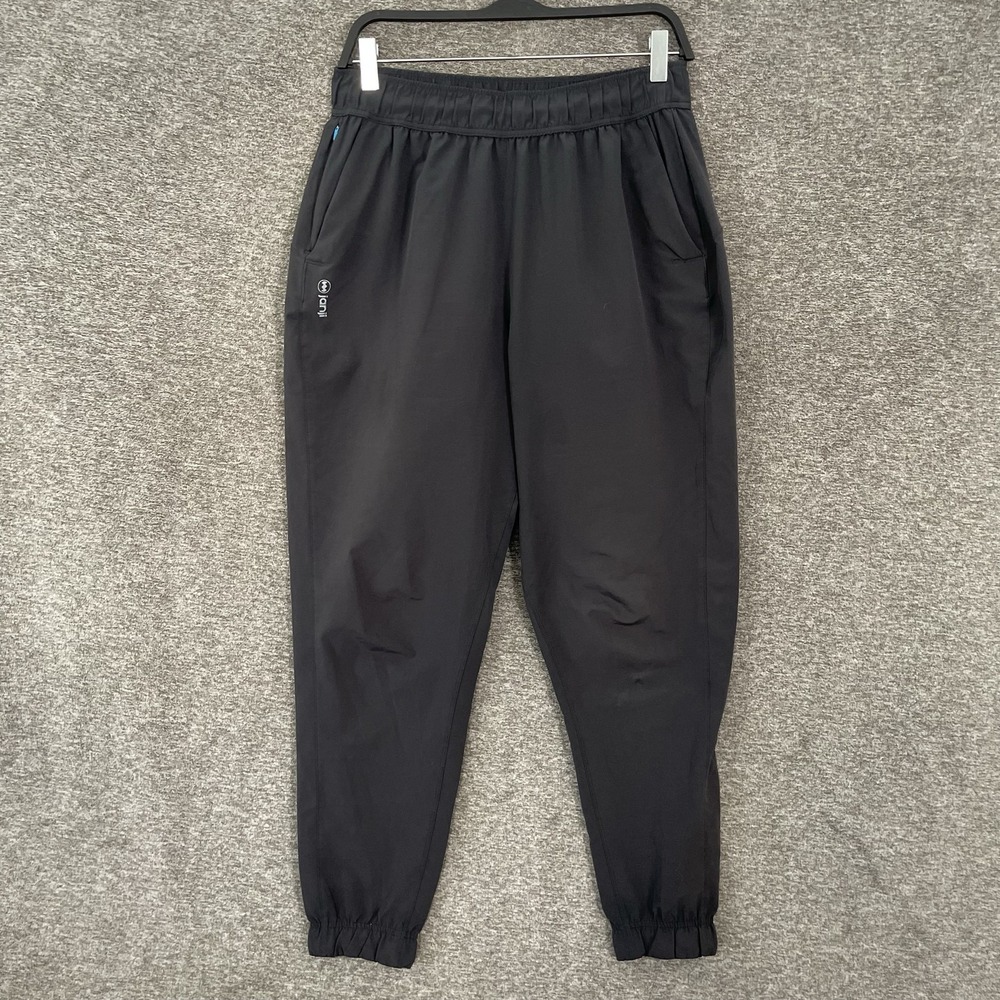 Janji Transit Tech Jogger Pants Womens M Black Lightweight Running Athletic